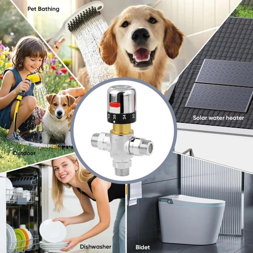 Thermostatic Thermostatic Valve Anti-rust Pipe Valve Wall Mount Shower Valve  Bathroom