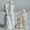 Bride and Groom Candle Silicone Mould DIY Wedding Dress Handmade Newlywed Couple Gypsum Aromatherapy Resin Mould Wedding Decor