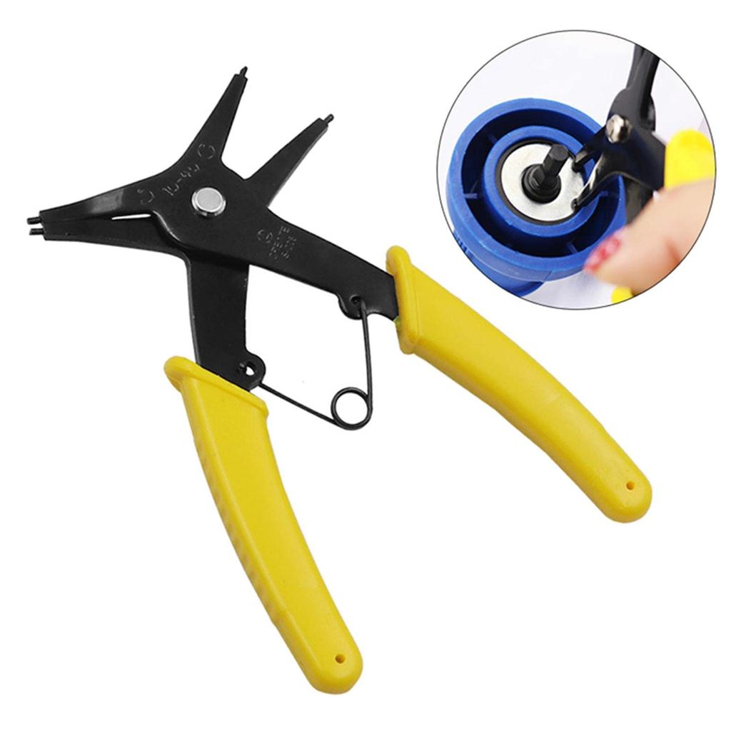 2 In 1 Ring Pliers -Purpose Circlip Tools Disassembling Internal External Rings
