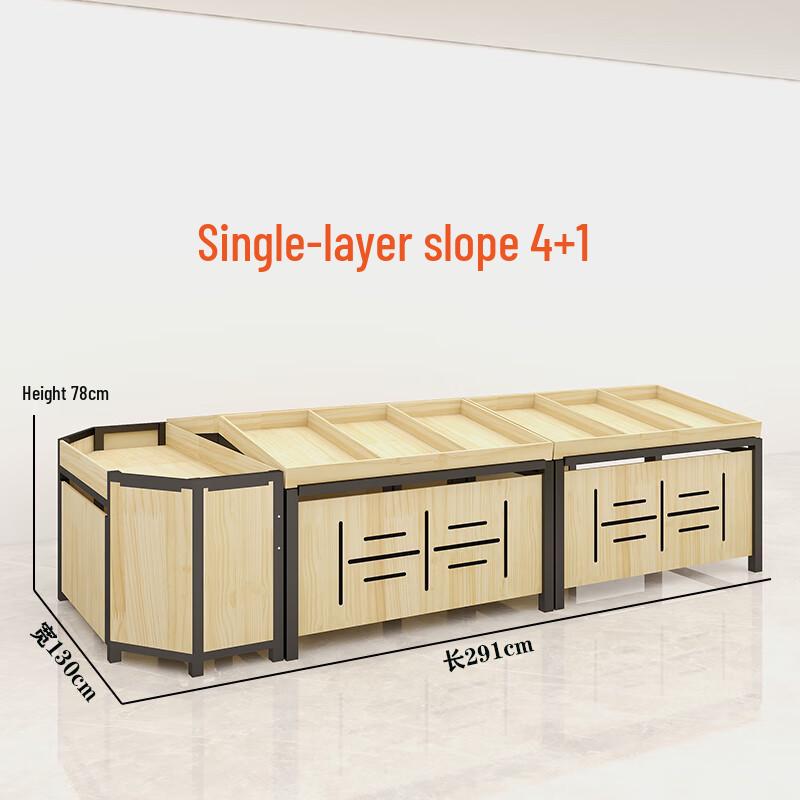 

Miling Modern Steel-Wood Fruit & Vegetable Display Rack