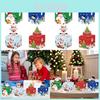 Christmas Themed Santa Claus Snowman Pattern Money Box For Holiday Party Decor And Gift Giving