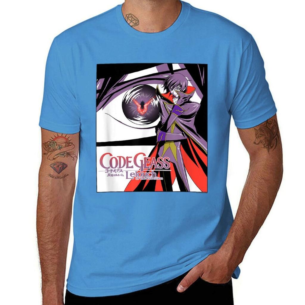 Geass Eye Tshirt Sports Fans Blouse Vintage Mens Graphic Tshirts Pack