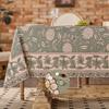 Vintage Floral Print Tablecloth Waterproof Stain Resistant Wrinkle Free Table Cover for Dining Kitchen Party Banquet Home Decor