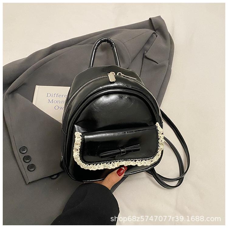 Fashion Popular Bow Handbag Women's 2025 Spring and Summer New Simple Ballet Style Versatile Travel Backpack