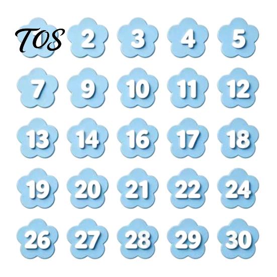 Classroom Grouping Labels 30PCS Numbered Pencil Toppers, Reusable Prevent Confusion Labels, Management System Plastic Tracking Marker Clips,