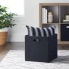 Collapsible Fabric Cube Storage Bin with Carrying Handles Ideal Home Office Dorm Room Clothing Toy Document Organization