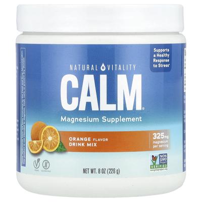 CALM®, Magnesium Supplement Drink Mix, Orange, 8 Oz (226 G)