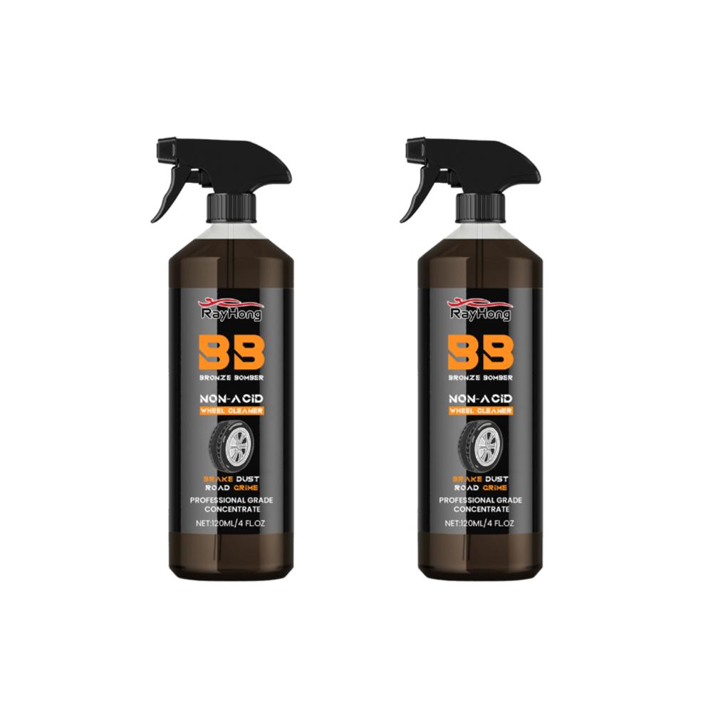 5-1pcs Powerful Wheel Cleaner 120ml Powerful Rim Brake Buster Spray Car Wash Wheel Cleaning Spray for Cleaning Wheels and Tires
