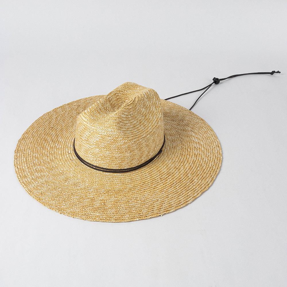 handwoven Panama Straw Hats for Women Summer Beach Sun Hat Wide Brim Fedora Cap UPF50+ Large Brim Palm Leaf Safari Hat