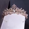 Zinc Zinc Alloy Queen Rhinestone Crystal Korean Style Headband Women Hair Accessories Bride Crown Tiara
