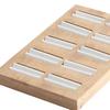 Holzohrringe Ringe Schmuck Display Tablett Organizer Halter 15 Slots Weiß