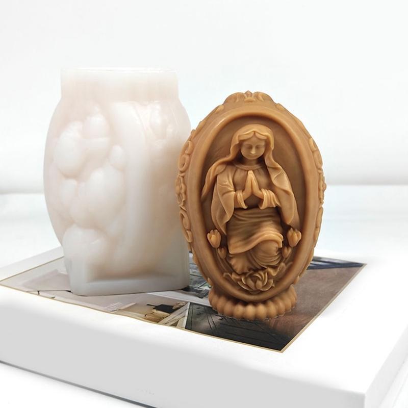 3D Easters Eggs Candle Molds Plasters Molds Silicone Mould Ornament Castings Molds Epoxy Resin Molds
