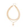 Snake Pendant Necklace Creative Personality Punk Style Thick Chain Double Collarbone Chain Female
