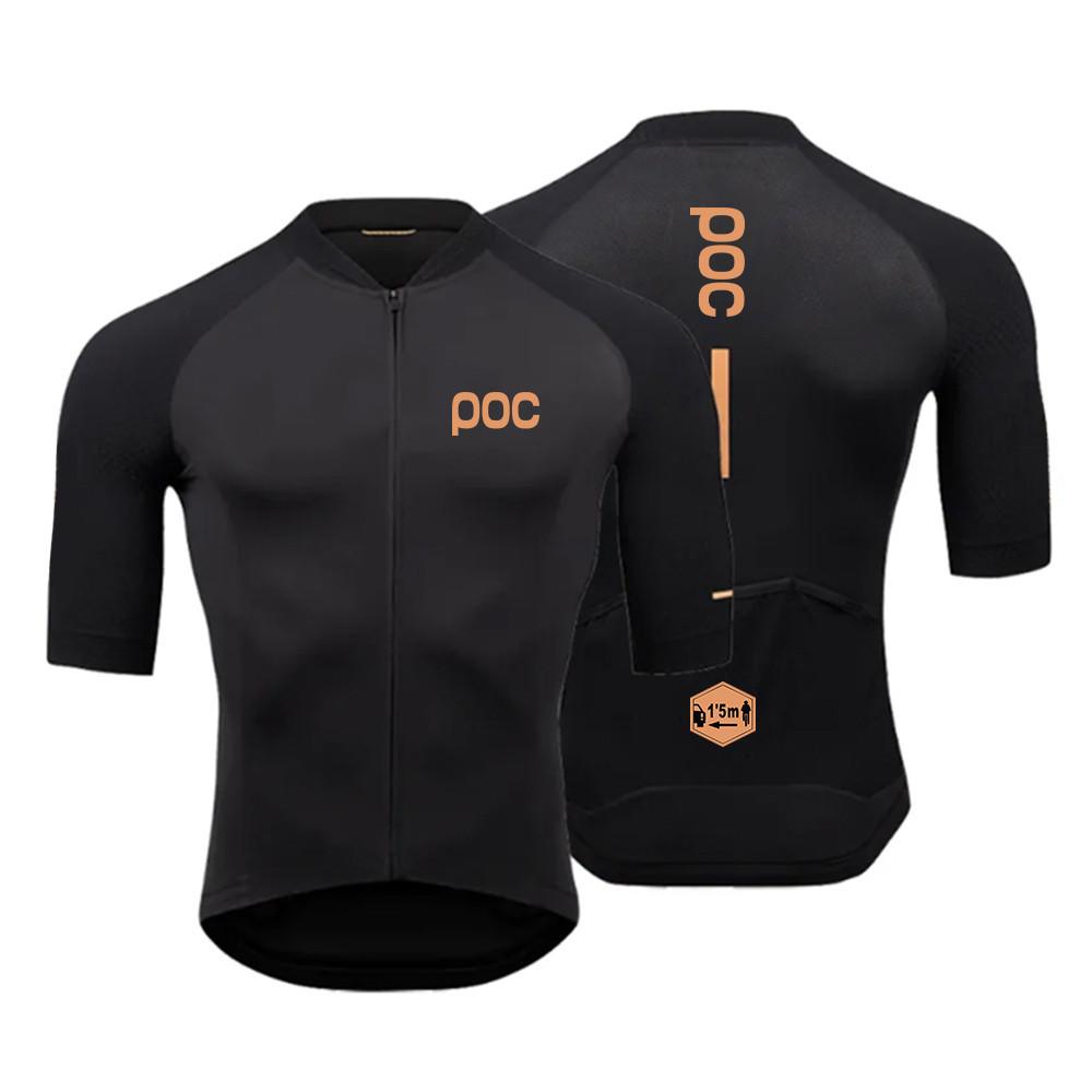 POWERBAND POC Fashion Cycling Jersey Anti-UV Men Women Bicycle Cycling Clothing 2024 Summer Bike Jersey Short Sleeve Quick-dry Cycling Shirts