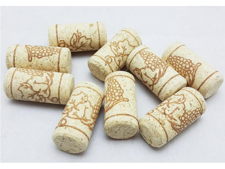 Red Wine Granulated Cork Bottle Stopper | Natural 1+1 Cork