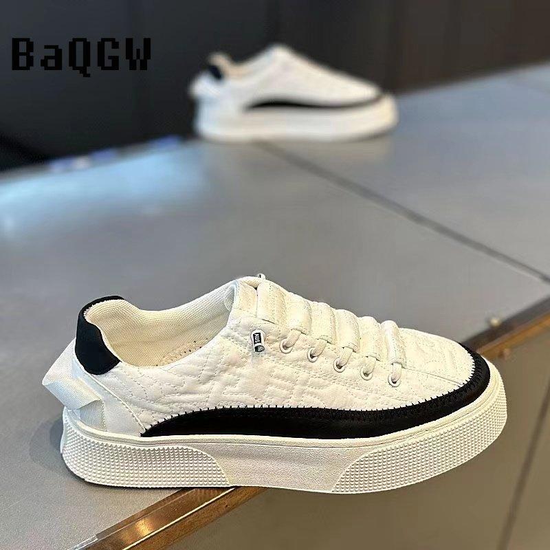 Fashion Korean Style Fashion Flat Walking Vulcanized Shoes Male Comfortable Sport Sneakers Men Korean Sneakers Casual Running Shoes Men
