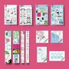 1Pc Japanese Showa Retro Style Anime Girl PET Stickers Kawaii Scrapbooking Journal DIY Decoration Phone Case Luggage Decoration