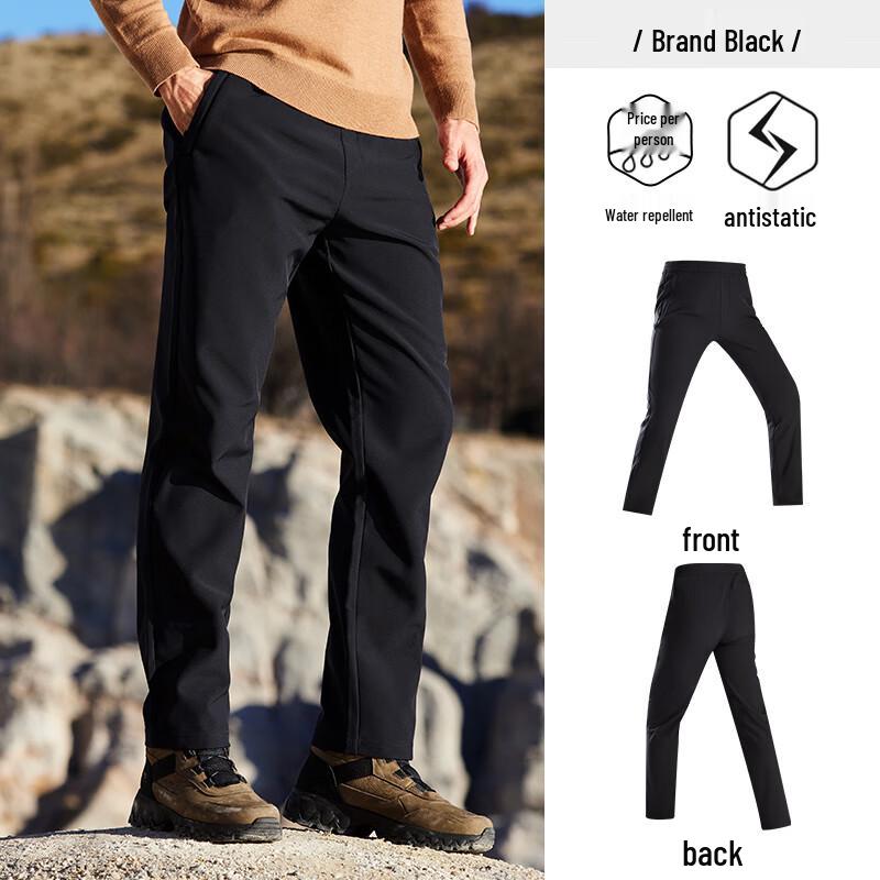 Jeep Men's Thickened Four-Way Stretch Softshell Pants