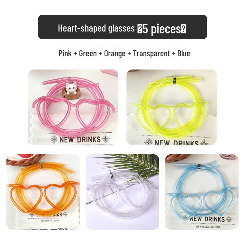 Creative Funny Straw Glasses: Cute, Extra-Long Soft Tube for Lazy Person and Kids to Enjoy Drinks in Style