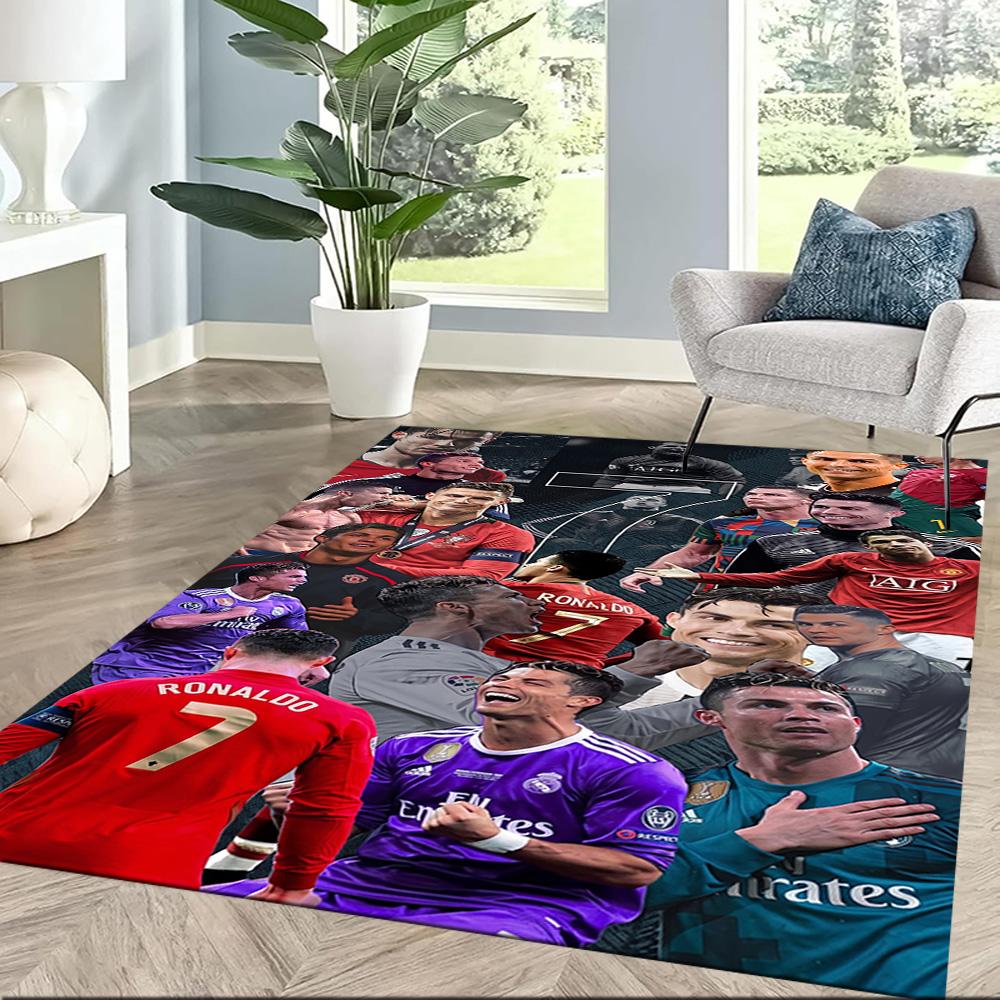 Cristiano Ronaldo 36 Area Rug Design for Study Room Game Room Hallway Kitchen Antislip Carpet Anime Office Decor