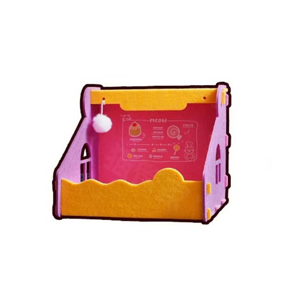 Non Occupying Felt Cat Nest Safety Pet Toy Bed Interactive Cat Paper Box  Four Seasons