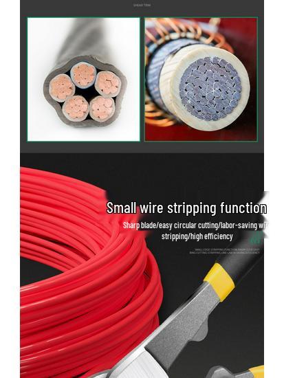 Crescent Mehrzweck-Elektrikerzange: Kabelabschneider, Drahtabisolierer, Schere und Verdreher.