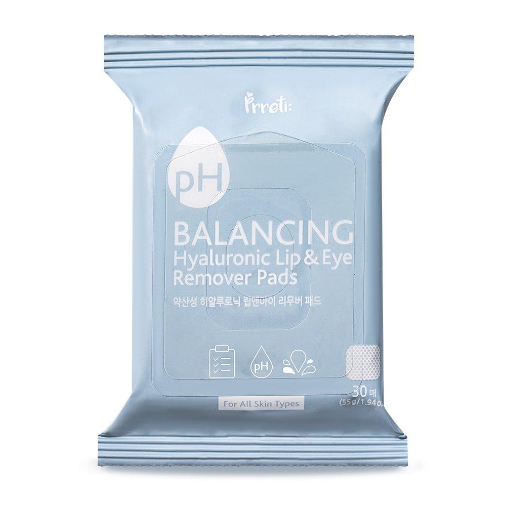 

[Pretty] Mildly acidic hyaluronic lip and eye remover pads, 30 sheets