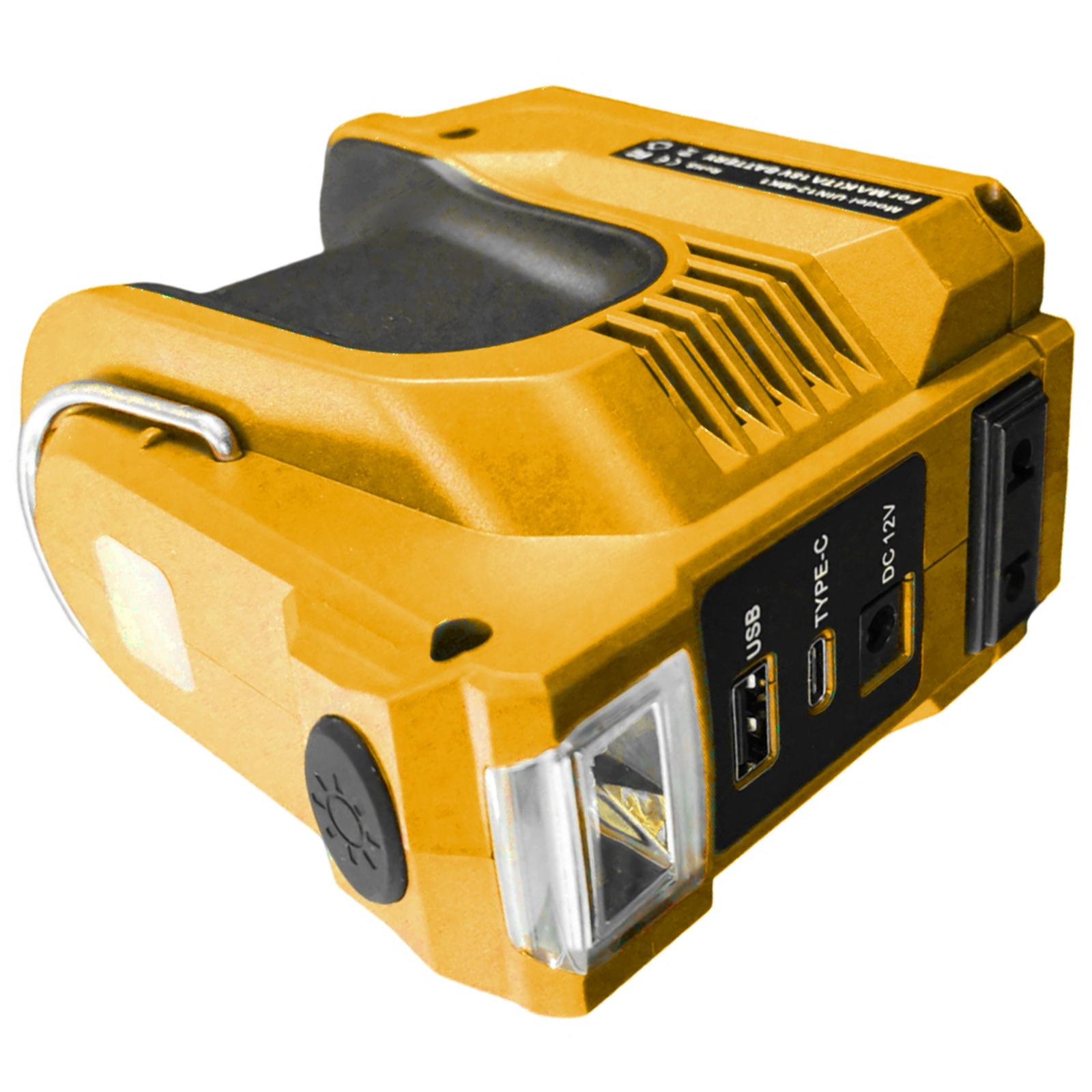 

Инвертор питания 180 Вт с розеткой переменного тока и USB-портами Портативная электростанция Компактный аккумуляторный инвертор для портативного питания 230 жёлтый