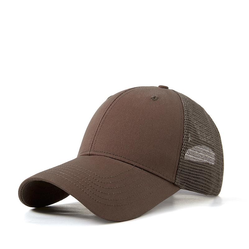 

Новая шляпа, повседневная мужская сетчатая кепка, однотонная сотня с бейсбольной кепкой, женская солнцезащитная дышащая кепка с утиным язычком M（56-59cm）