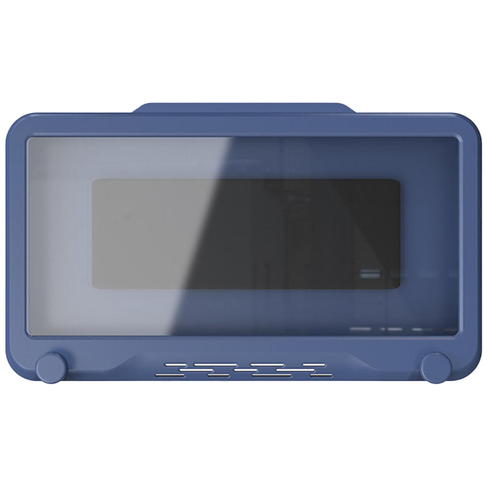 

Держатель для телефона для душа, водонепроницаемый, вращающийся на 180 градусов, подставка для телефона, чехол, сенсорный, для ванной комнаты, кухни A синий