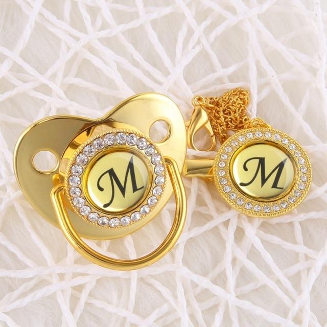 

Все ручной работы, блестящая детская соска и зажим, набор с алфавитом, мерцающими кристаллами, соска для новорожденных, силиконовая соска, ортодонтическая пустышка