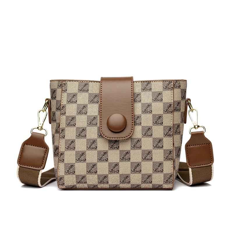 

Женская сумка новая многосекционная квадратная сумка Женская наплечная сумка-мессенджер Универсальная маленькая сумка с мягкой поверхностью Сумка-ведро