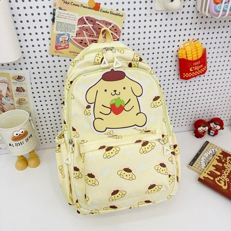 

Adorable Cartoon Nylon Kids Backpack Spring 2024 Spacious Anti-spine Damage Pompompurin