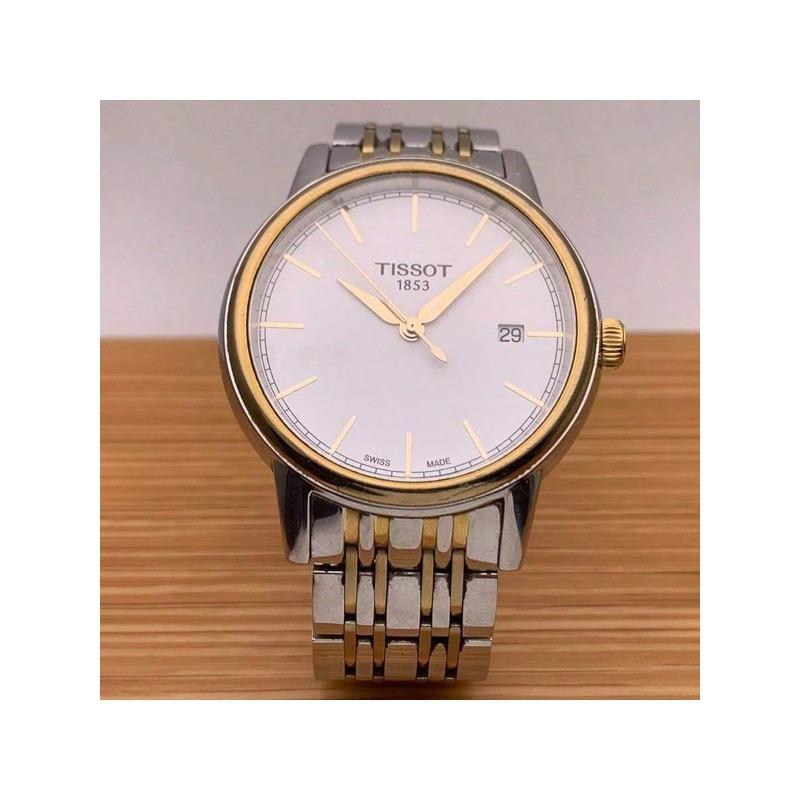 Tissot Carson, Quartz Movement, 30m Waterproof, Men's Swiss Watch, 40*39.2mm White Dial, Stainless Steel Case & Strap T085.410.22.011.00