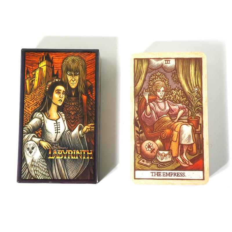 Villains Tarot Deck Labyrinth Movie Pop Culture Traditional 78-Card With Pdf Guidebook for Beginners