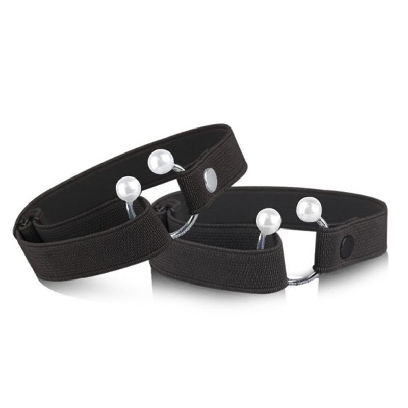 

1Pair Women Shoelace For High Heels Adjustable Elastic Shoe Strap Belt Anti-Skid чёрный