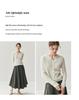 Women's Solid Color Cashmere Cardigan - Round V-Neck, Single-Breasted Wool Sweater for Autumn/Winter.