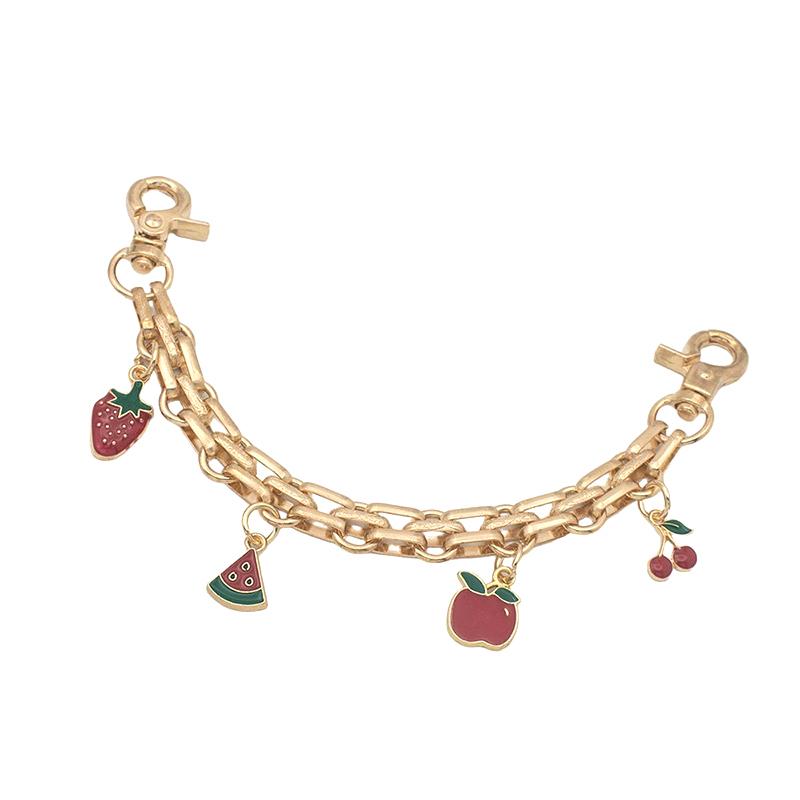 

Подвеска Флэш Вишня Сумка Украшенная Разноцветной Цепочкой для Сумки Подвеска Вишня Брелок Дизайнерская Сумка 20cm