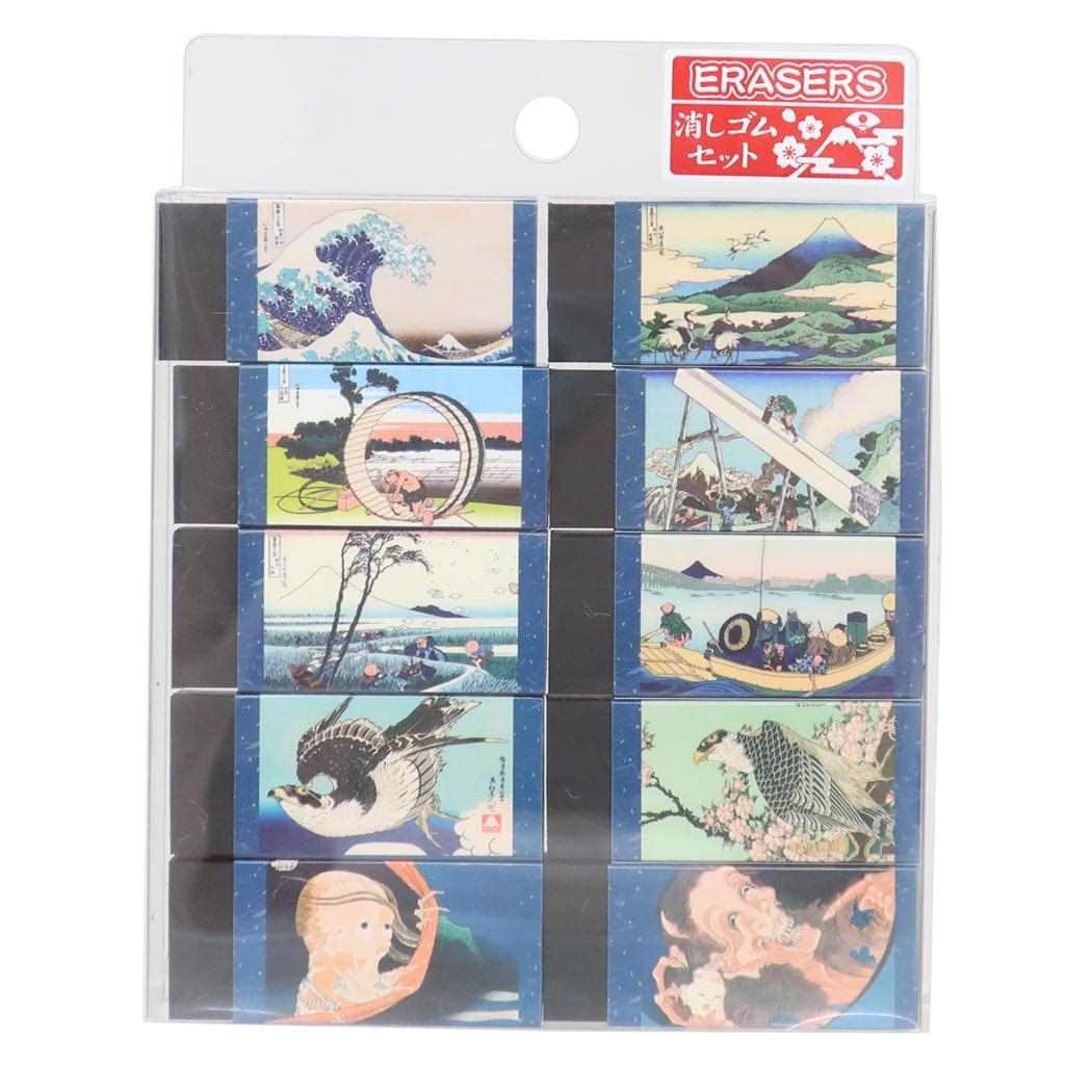 funbox Katsushika Hokusai Eraser The Great Wave off Kanagawa 75022001 (Fanbox) Set