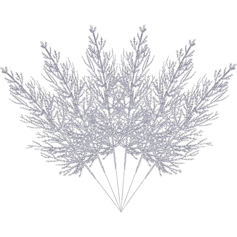 3/5 szt. Dekoracja Świąteczna Sztuczne Gałązki Sosny Symulowany Kwiat Ozdoby Choinkowe Girlanda DIY Dekoracja Imprezowa Domowa