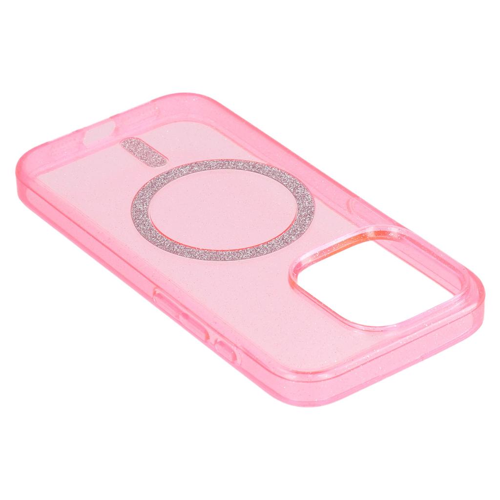 Für iPhone 15 Pro Hülle Kompatibel mit MagSafe 2.0mm PC+TPU Glitzer Handyhülle