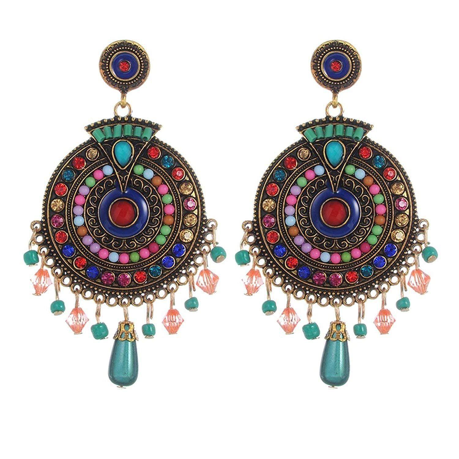 

Jewellery Bohemian Multi-Color Earrings for Girls and Women