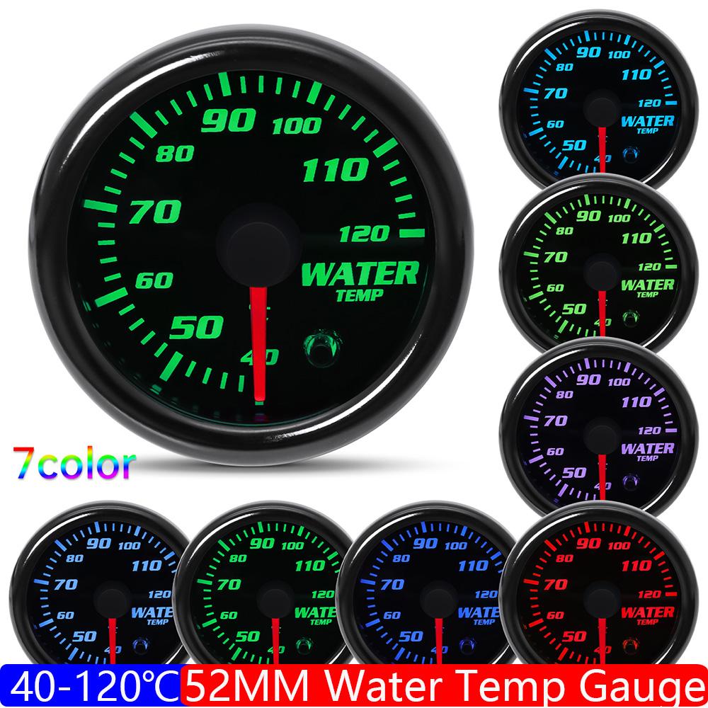 2" 52mm Car Boost Gauge BAR PSI Exhaust Gas Temp Water/Oil Temp Fuel Press Air Fuel Ratio Volt Tachometer Racing Car 12V Custom