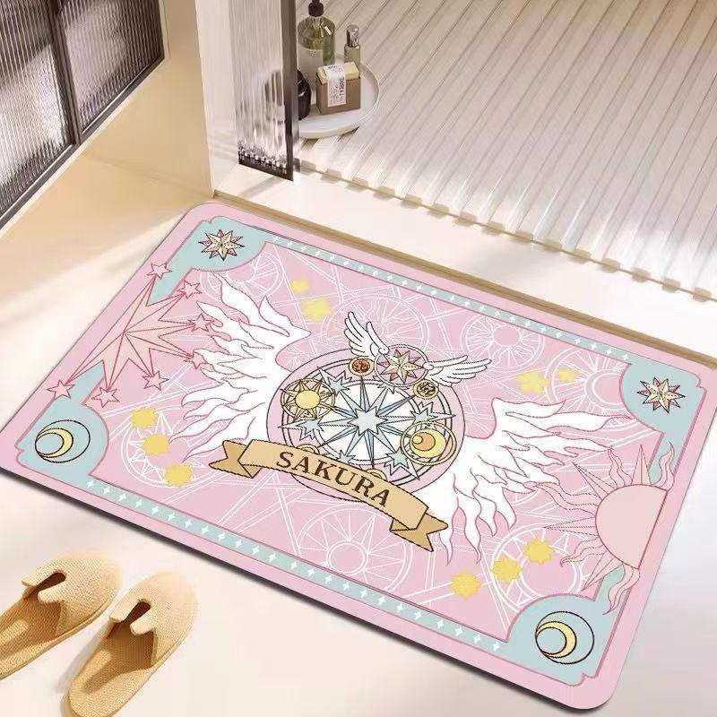 Cardcaptor Sakura Diatom Mud Quick-Drying Non-Slip Bathroom Floor Mat