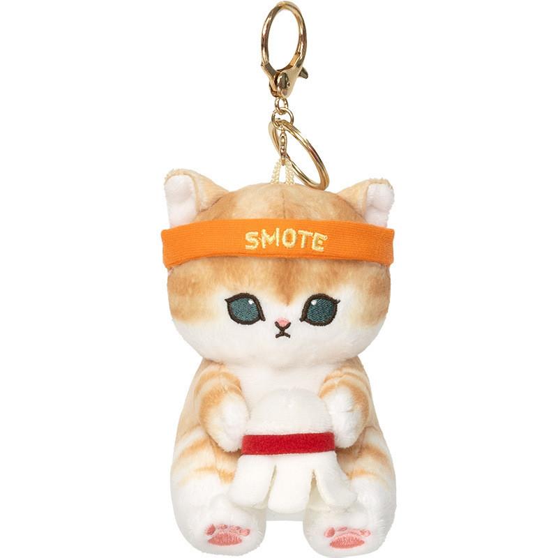 Baseball Mofusand Rugby Swimming Badminton Cat Plush Keychain Bag Gift Pendant