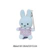 Miffys Rabbit Keychain Cute Cartoon Bunny Keyring Small Animal Doll Girls Backpack Pendant Car Key Holder Womens Bag Accessories