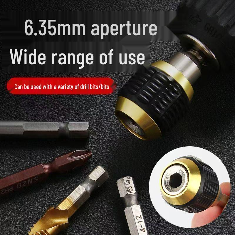 Hex Quick Change Connector Drill Socket Bit Holder Slotted Phillips Set