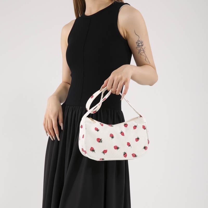 Literary and Versatile Girl's Armpit Bag, Casual Student's Simple Small Fresh Commuter Bag, Shoulder Bag