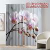 2pcs, 2D FLAT PRINTING Curtains (Without Rod) Orchid Elegance Popular Contemporary Curtains 100% Polyester Curtains Gifts