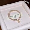 Mixed-color Freshwater Pearl Bracelet for Women Gentle Mother-of-pearl Pendant Bracelet Versatile and Stylish Autumn/winter Hand Accessories
